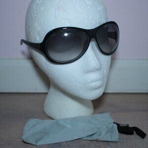 Von Zipper Oversized Oval Acetate Black Sunglasses